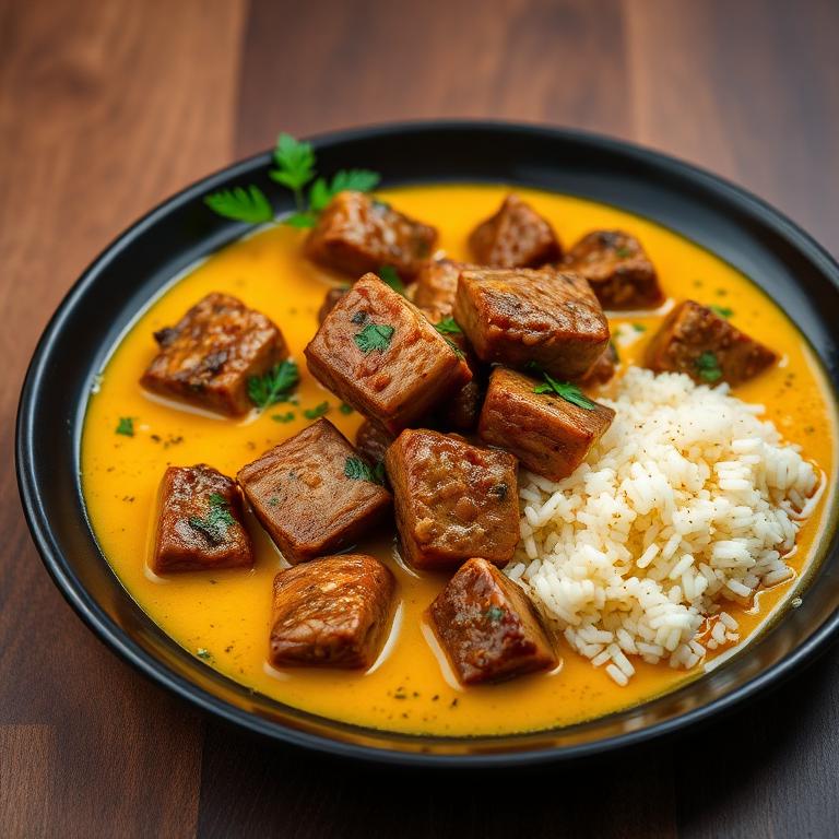 Beef in Yellow Curry Sauce