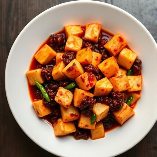 Diced Chicken and Black Pepper Sauce