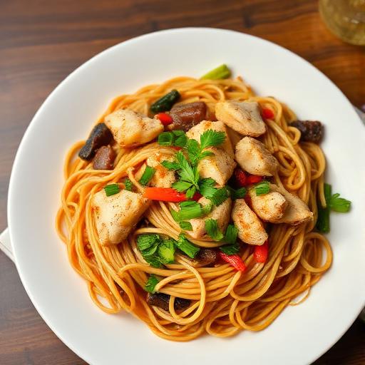 Chicken Cantonese Chow Mein