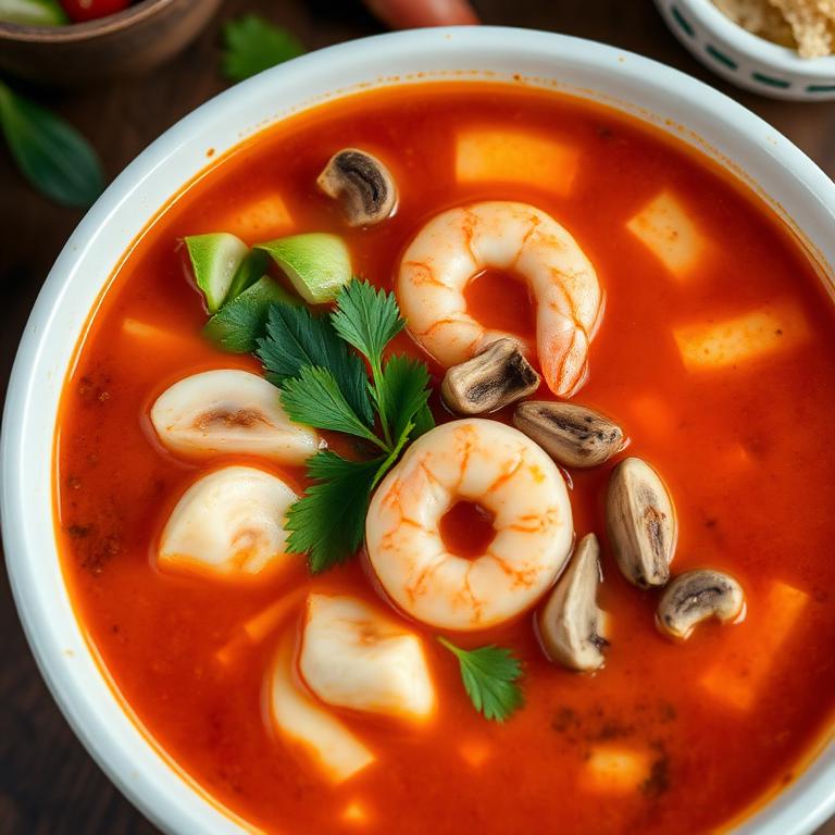 Chicken and Shrimp Thai Soup
