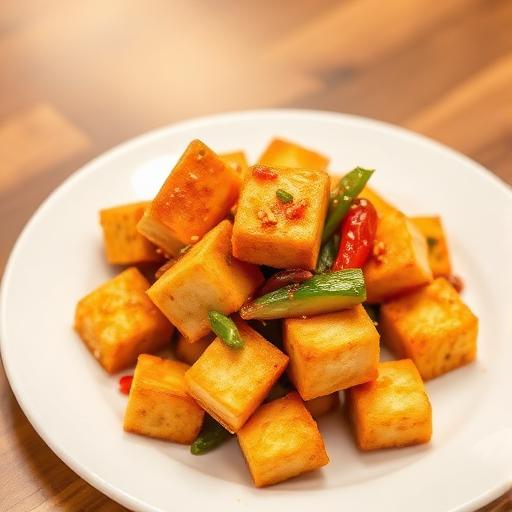 Crispy Deep Fried Tofu Dry