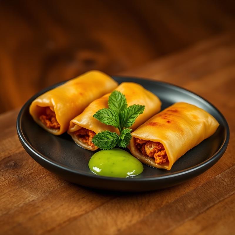 Fried Curry Chicken Spring Roll (2 pcs)