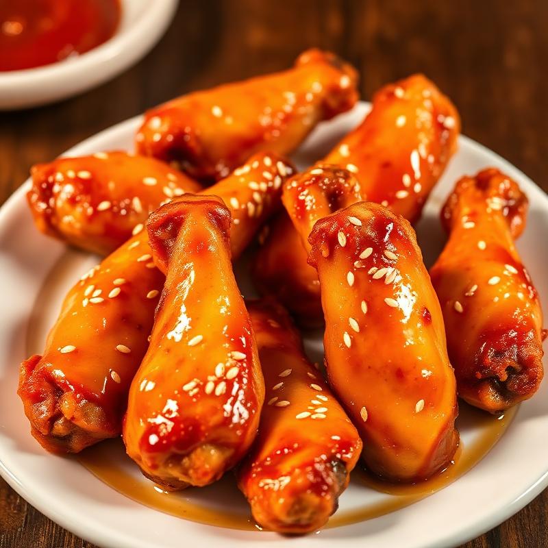 Honey Garlic Chicken Wings Dry (10 pcs)