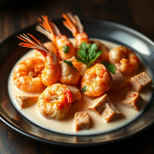 Prawns in Lobster Sauce