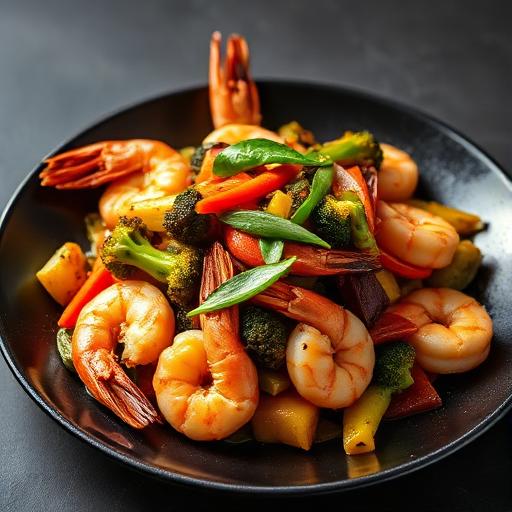 Prawns with Mixed Vegetables