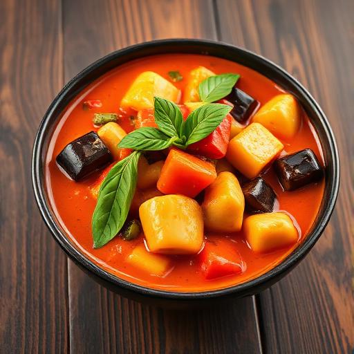 Red Coconut Curry Vegetable