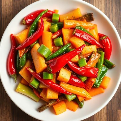 Spicy Garlic Sauce with Mixed Vegetables