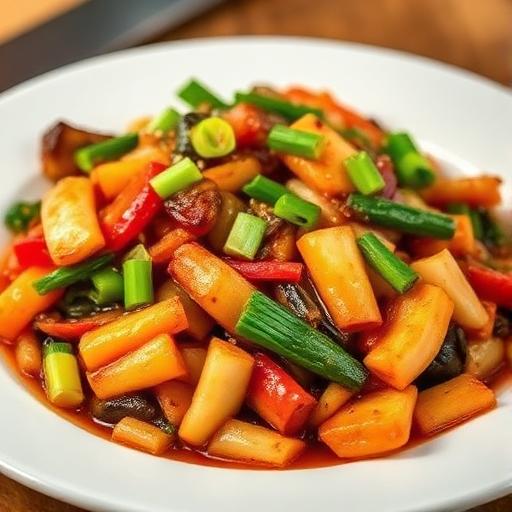 Stir Fried Mixed Vegetables in Garlic Sauce