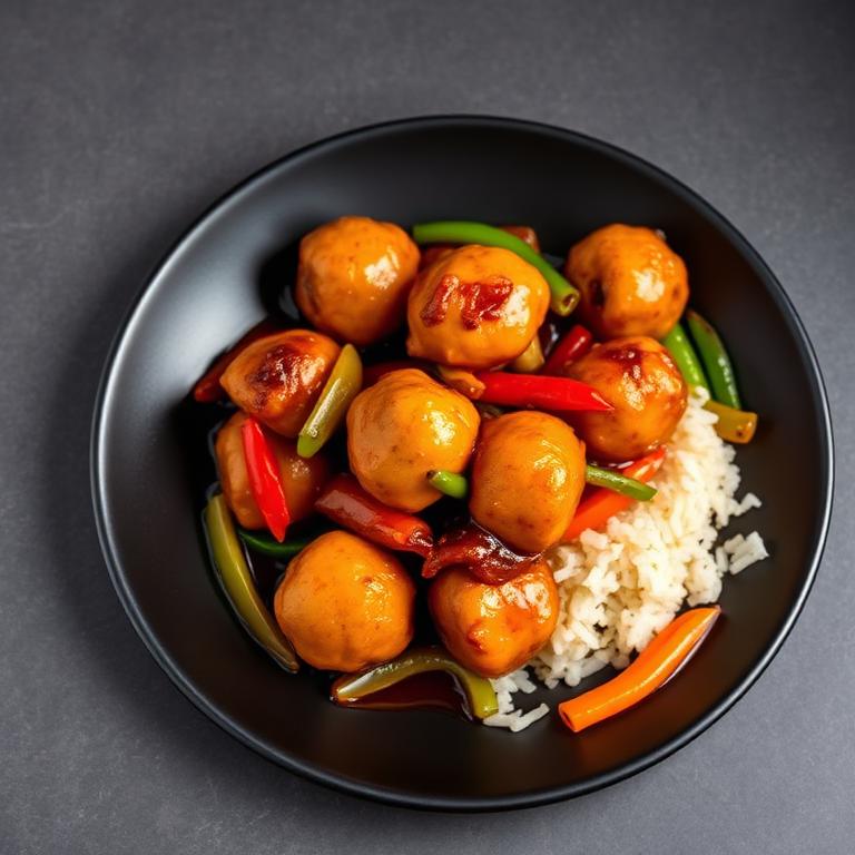 Sweet and Sour Manchurian Chicken
