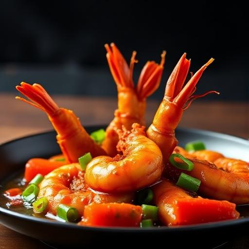 Sweet and Sour Manchurian Prawns
