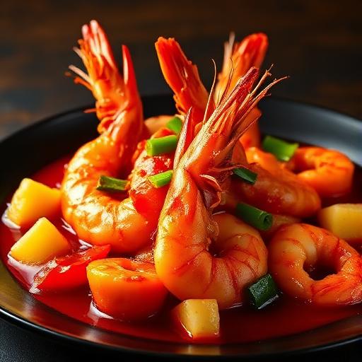Sweet and Sour Prawns