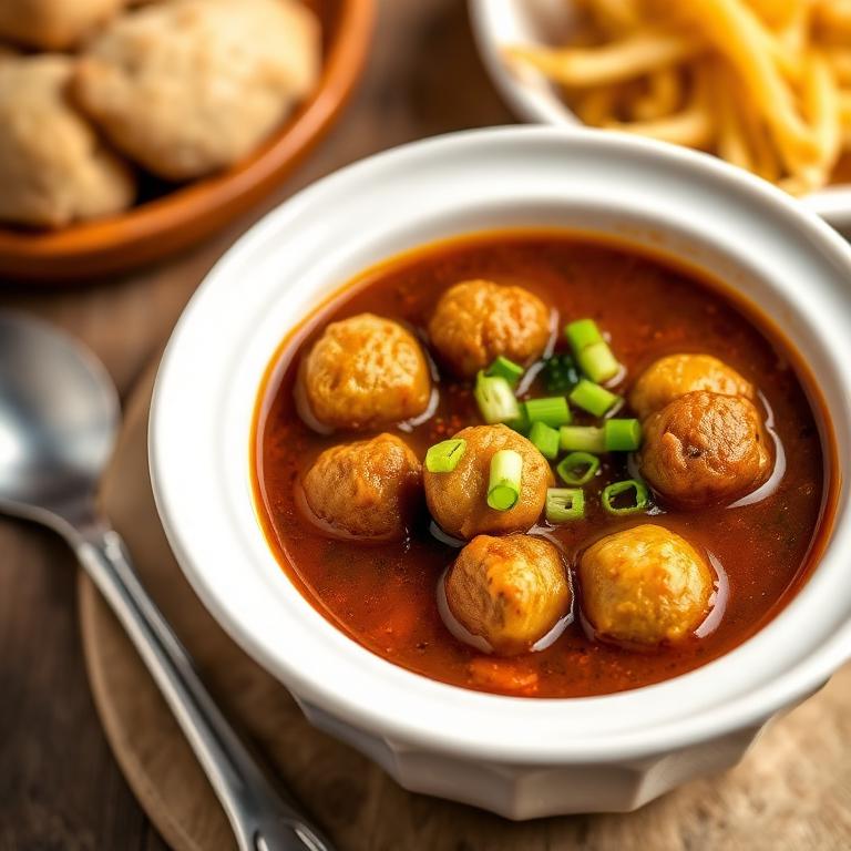 Vegetable Manchurian Soup